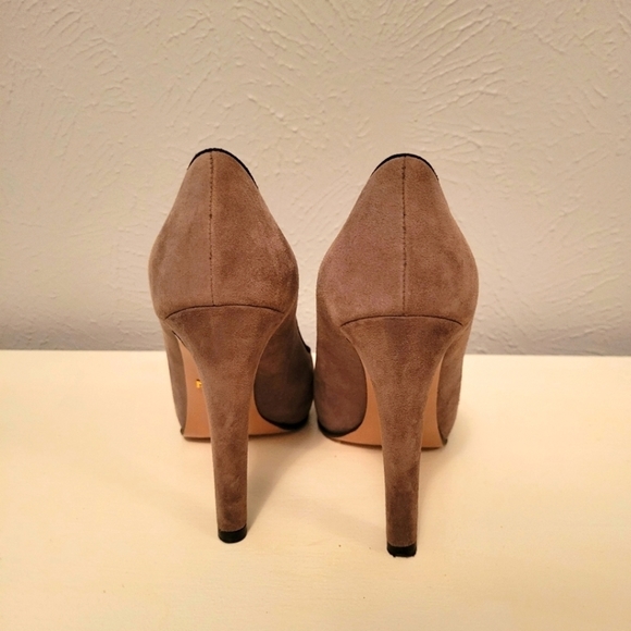 Suede Prada Heel Shoes Size 35.5 - Picture 4 of 7